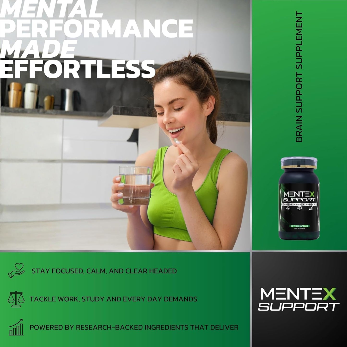 Mentex Support - Nootropic Brain Supplement